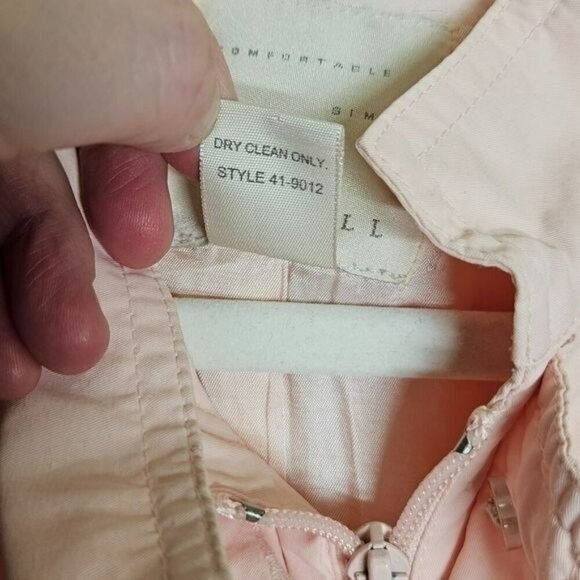 J.Jill Soft Pink Trench Style Jacket Fully Lined Belted‎ With 4 Pockets sz XS - Picture 15 of 16